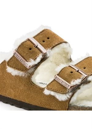 Arizona Shearling LEVE sandal Mink Birkenstock 